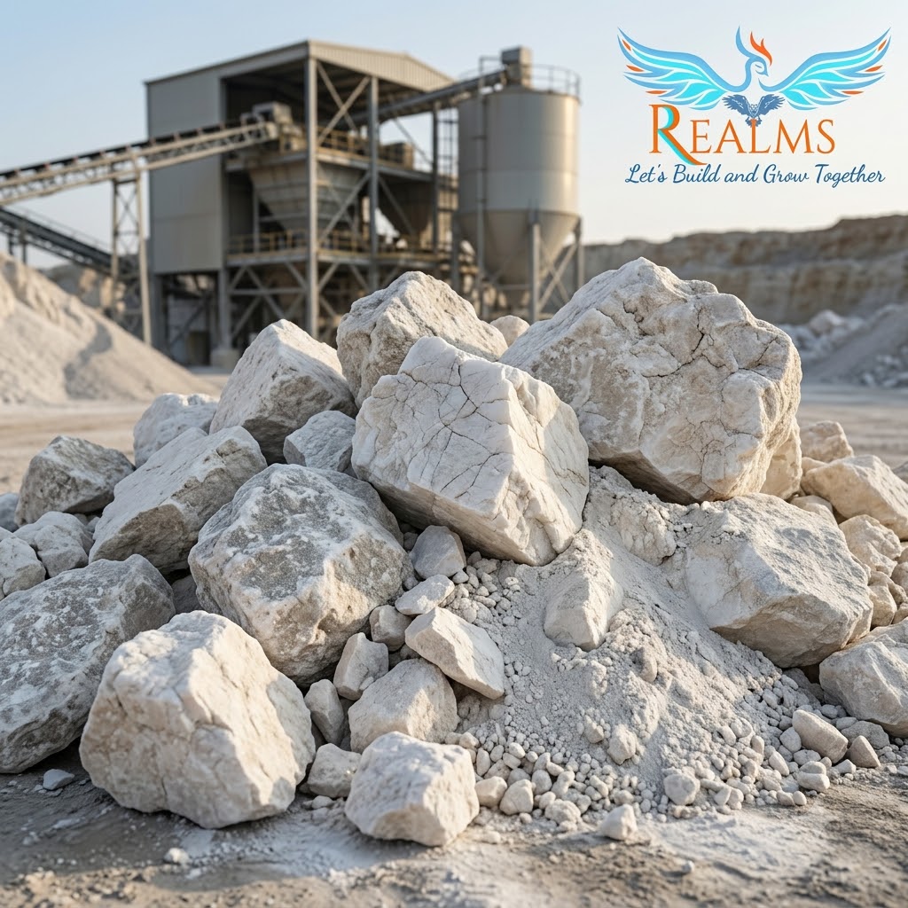 Gypsum bulk supplier and exporter Mumbai, Realms Enterprises