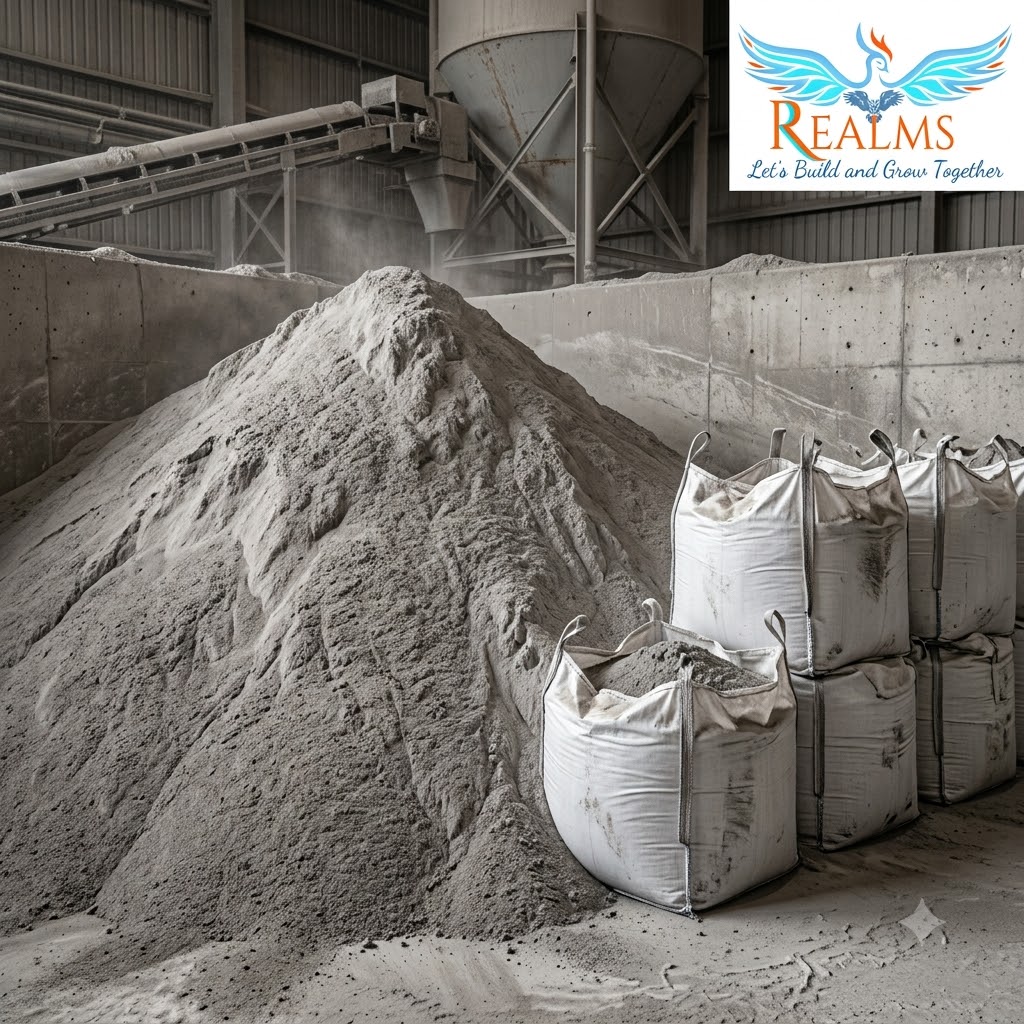 Fly Ash bulk supplier and exporter Mumbai, Realms Enterprises