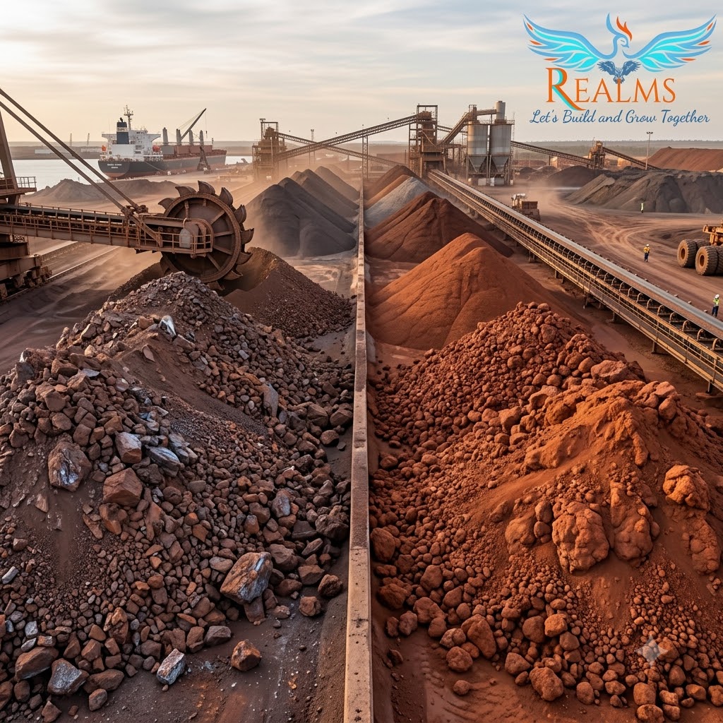 Iron Ore & Bauxite bulk supplier and exporter Mumbai, Realms Enterprises