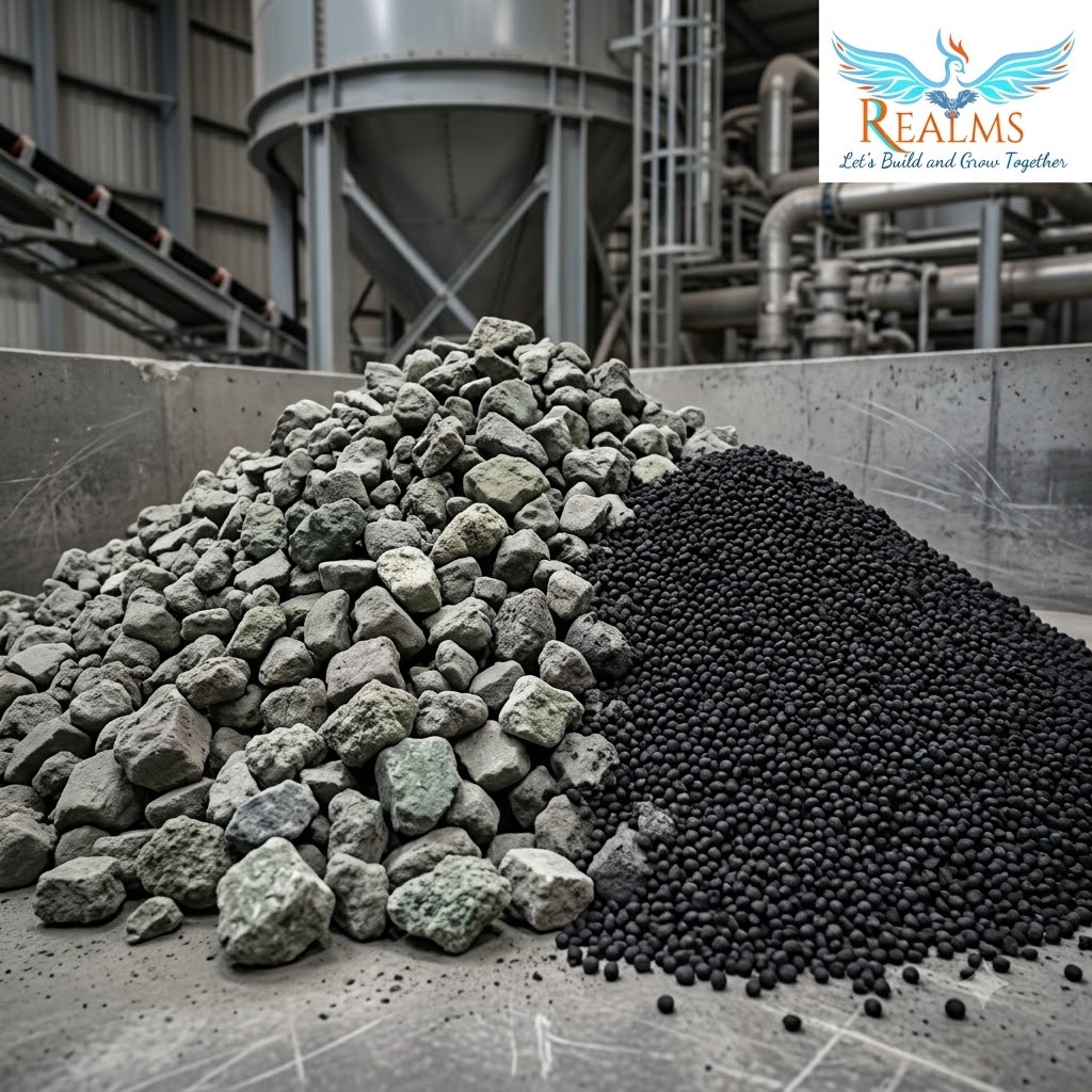 Cement Clinker & Carbon Black bulk supplier and exporter Mumbai, Realms Enterprises